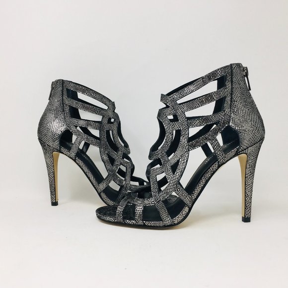 Ivanka Trump Shoes - Ivanka Trump Women's Despina Pewter Leather Sandal